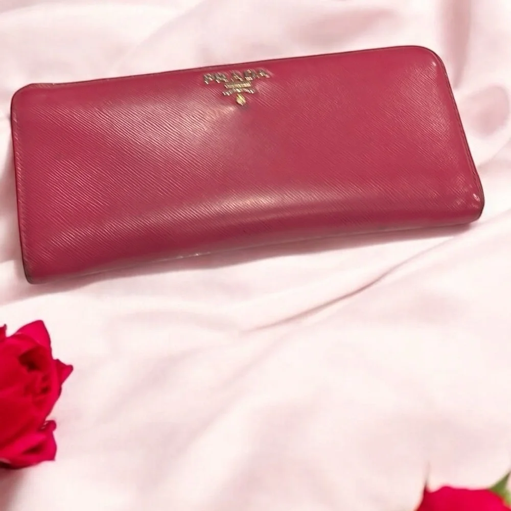 Prada Pink Women's Wallet L shape comes with COA offers are great!